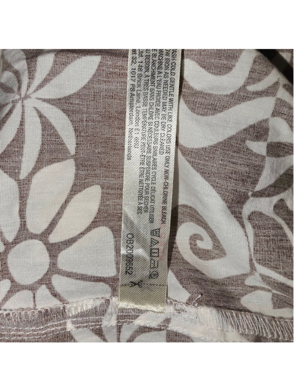 By Anthropologie Poplin Long-Sleeve Buttonup Shirt Oversized Printed Top Size S - Picture 8 of 10